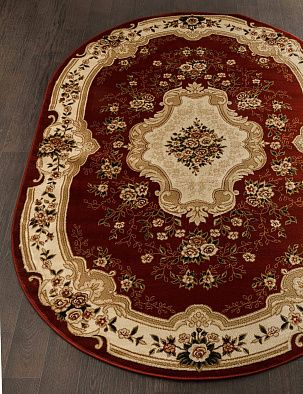 Ковер VALENCIA 2 D317 RED Овал