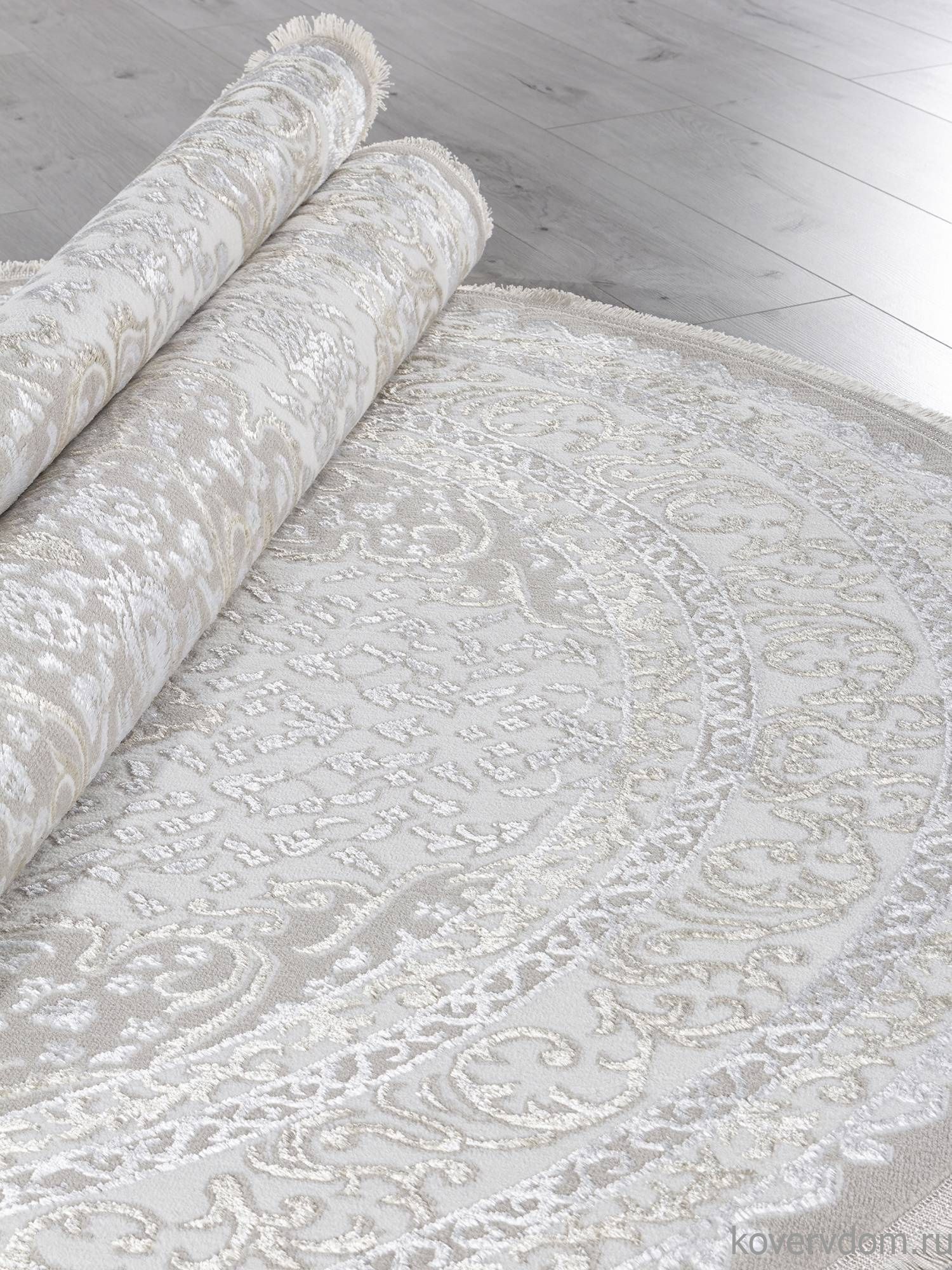 Ковер EFSAN Q011A BEIGE SHRINK / BEIGE FDY Овал Ковер EFSAN Q011A BEIGE SHRINK / BEIGE FDY Овал