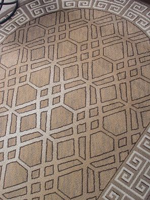 Ковер PRAGA 06027A BEIGE / DARK VIZON Овал