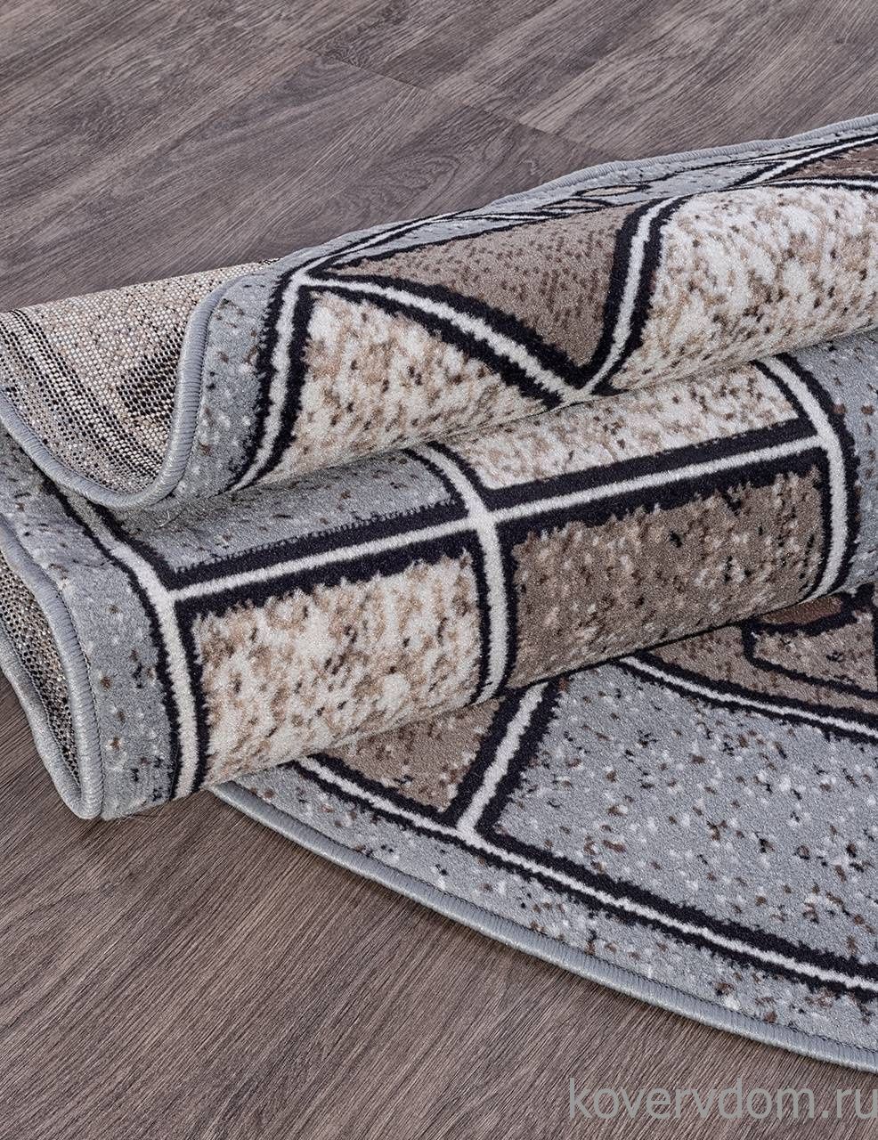 Ковер SIERRA ALBINA 3 BLUE-BROWN 2 Овал