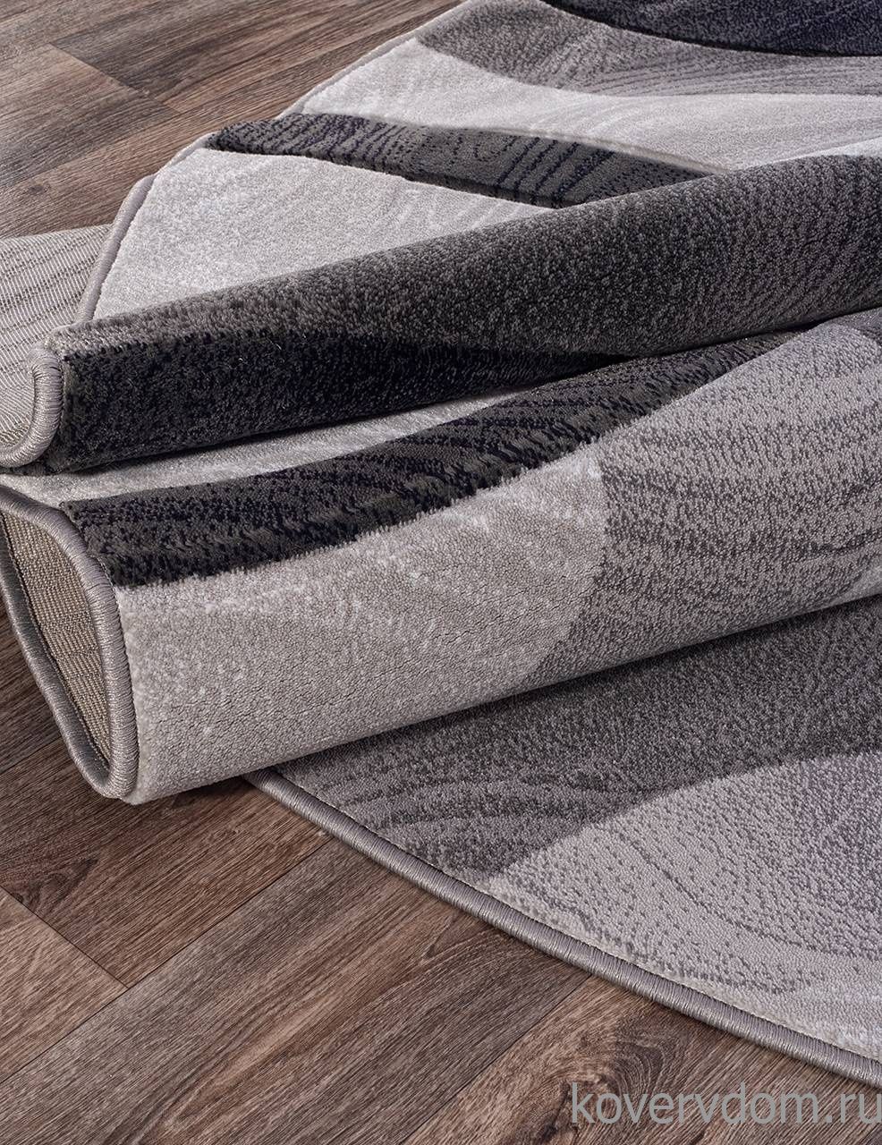 Ковер MEGA CARVING 4783 GRAY Овал