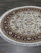 Круглый ковер красный SHAHREZA D210 CREAM-RED 2 Круг