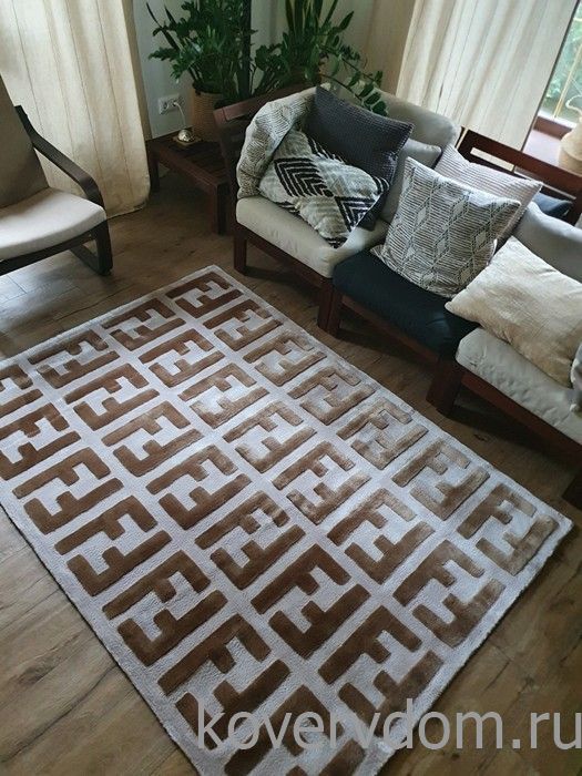 Ковер ручной работы FENDI-V02V04 cream-beige