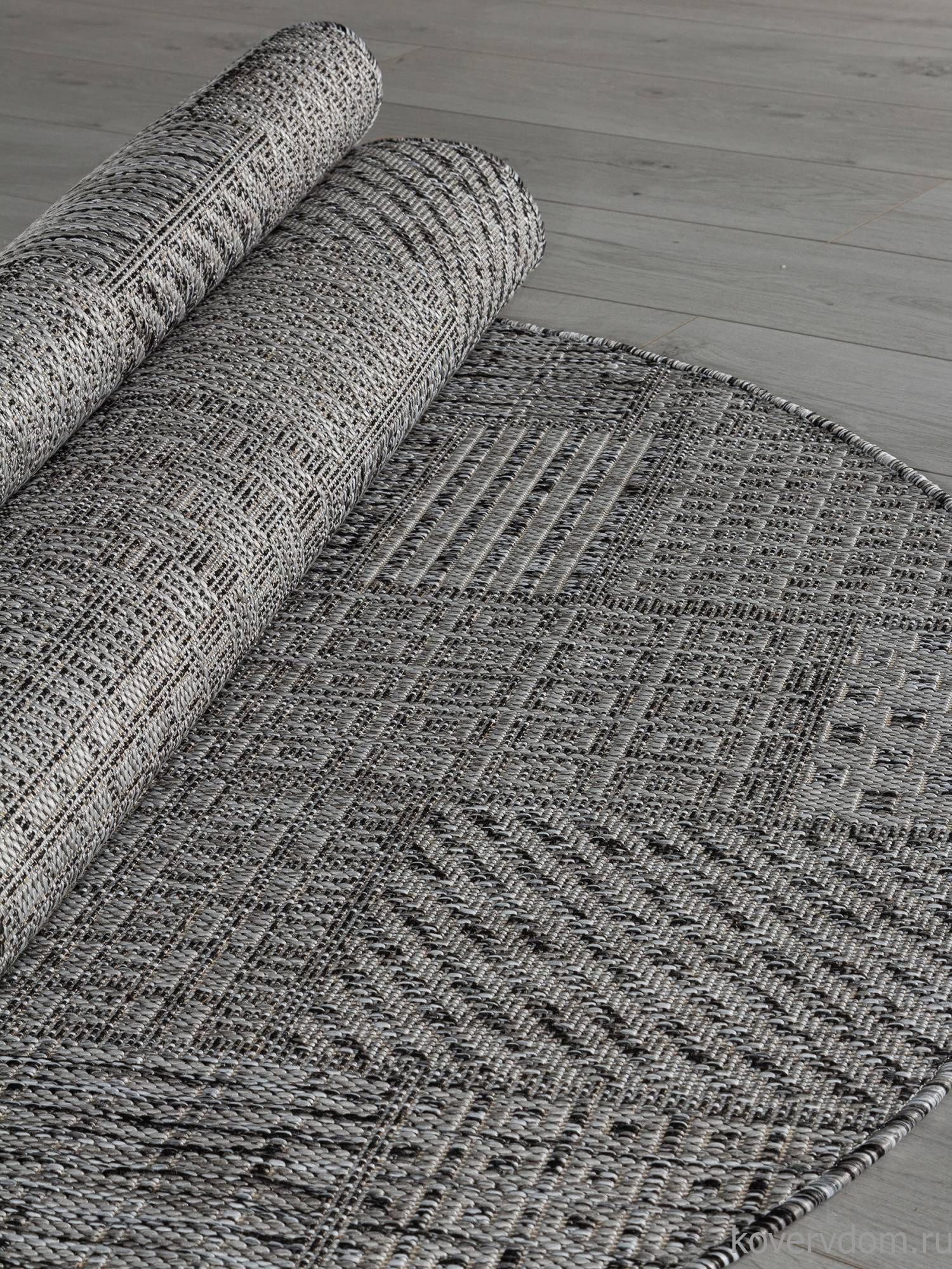 Ковер KAIR S160 DARK GRAY Овал