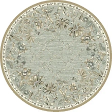 Круглый рельефный ковер в гостиную из вискозы GENOVA R 38262 6525 90 КРУГ