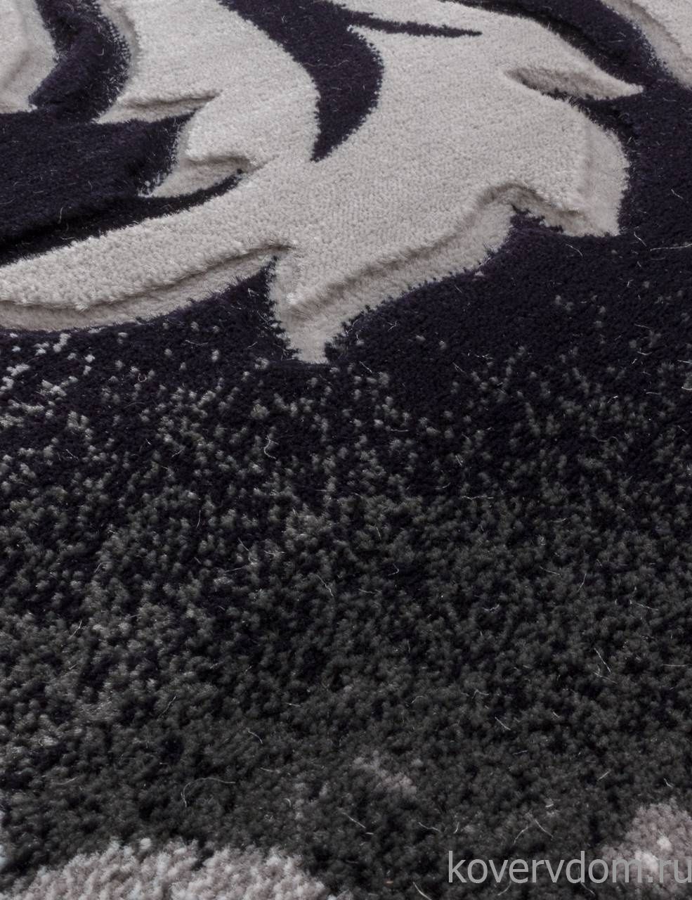 Ковер MEGA CARVING D272 GRAY Овал