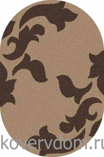 Ковер PLATINUM T620 D.BEIGE-BROWN Овал