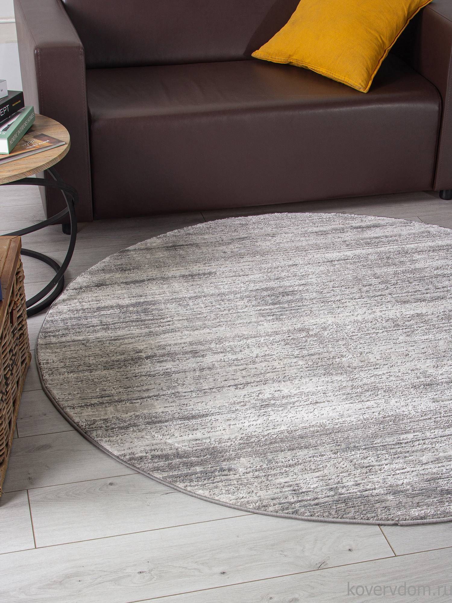 Ковер ARMINA 04077G GREY / GREY Круг