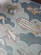 Ковер голубой IZUMRUD C225 MULTICOLOR